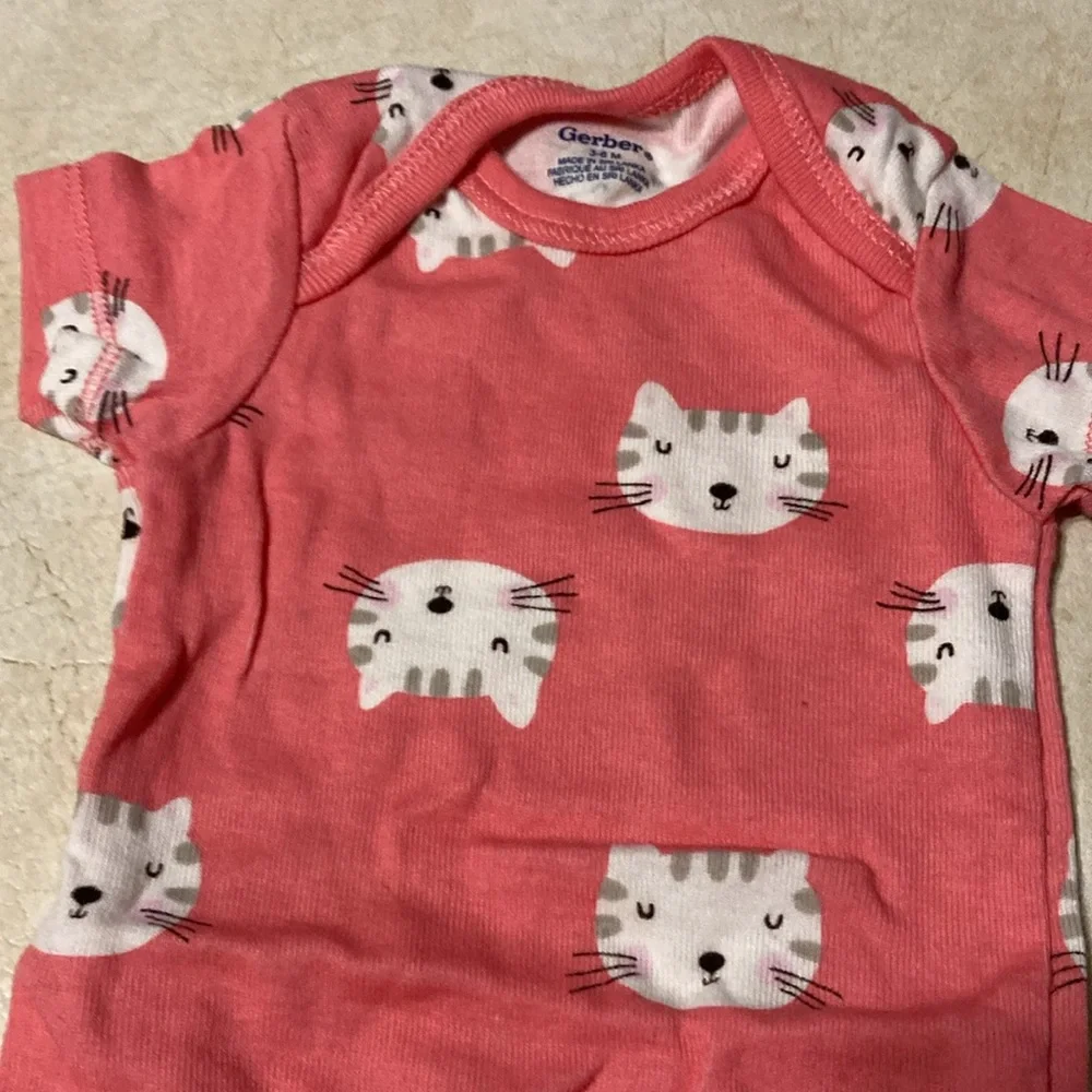 Set of 4 girls onesies size 3-6 months